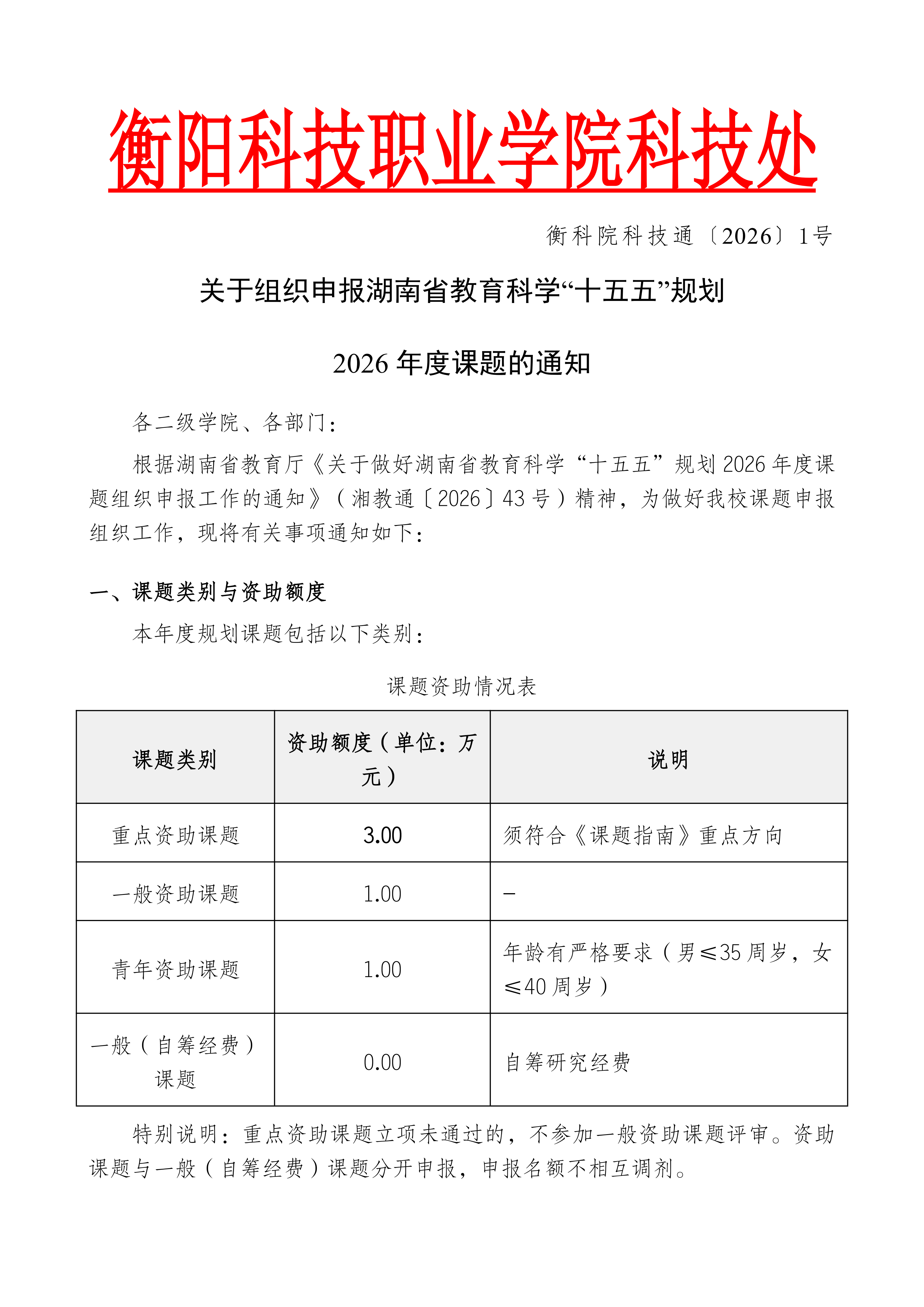 关于组织申报湖南省教育科学“十五五”规划2026年度课题的通知(1)_01.png